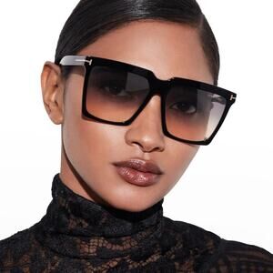 NEW!!! TOM FORD Sabrina-02 Sunglasses TF764 01B Authentic